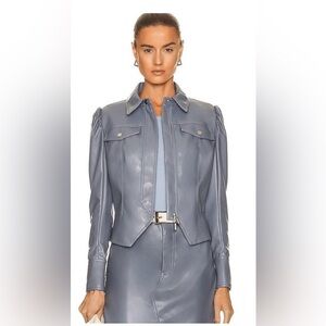 ✨JONATHAN SIMKHAI STANDARD Wyatt Vegan Leather Jacket –L – Excellent Condition ✨